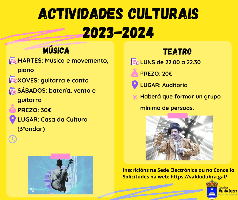 ACTIVIDADES CULTURAIS 2023 – 2024